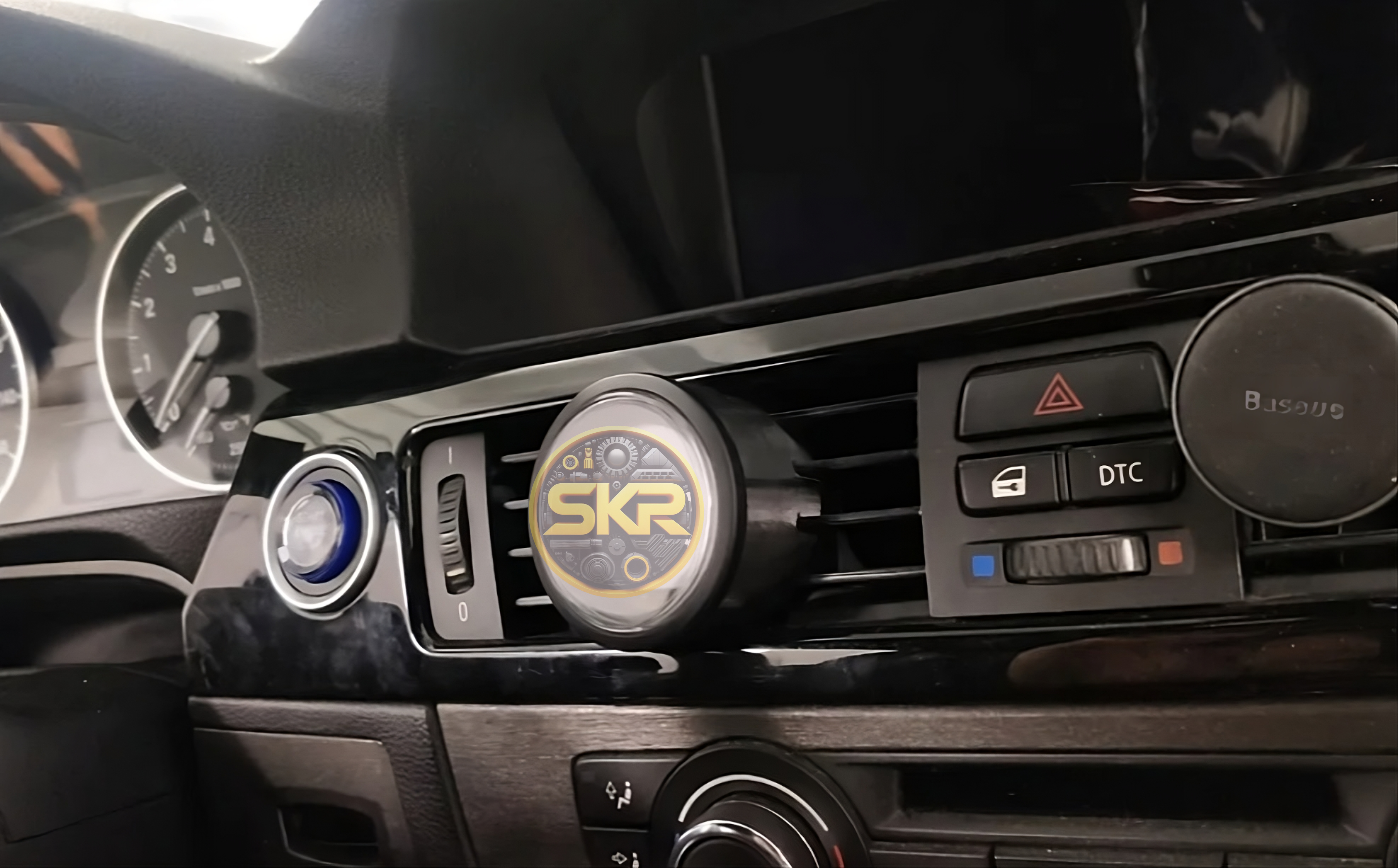 Grila suport BMW E90 ceas turbo boost 52 mm