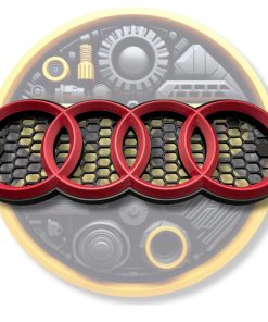 Emblema sigla Audi pentru grila tip fagure - imagine 4