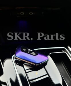 Overlay Premium pentru Cheie Auto VW / Seat / Skoda / Cupra – Mov Cameleon / Rosu Carbon Forjat Efect – Set 2 - imagine 3